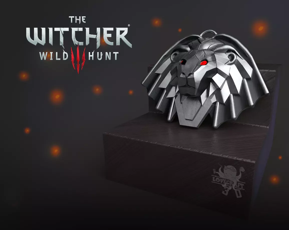 COSPLAY PENDANT MEDALLION WITCHER SCHOOL OF THE MANTICORE 3D print model