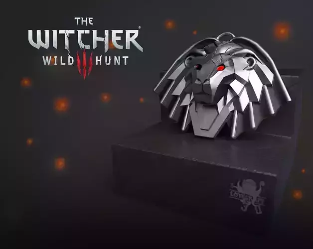 COSPLAY PENDANT MEDALLION WITCHER SCHOOL OF THE MANTICORE 3D print model