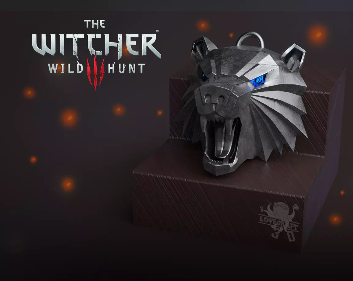 JEWELRY COSPLAY PENDANT MEDALLION WITCHER SCHOOL OF THE BEAR 3D print model_0