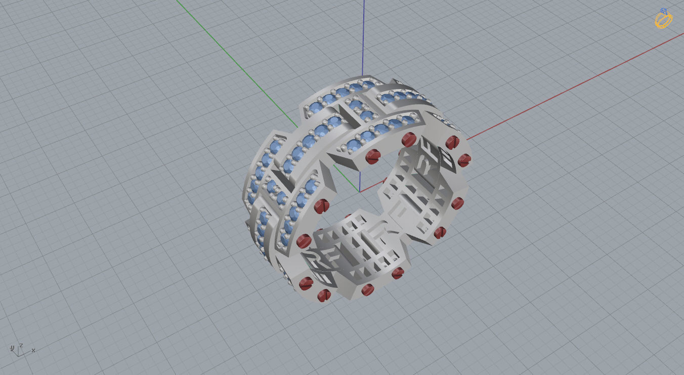 Man Ring 3D print model_12