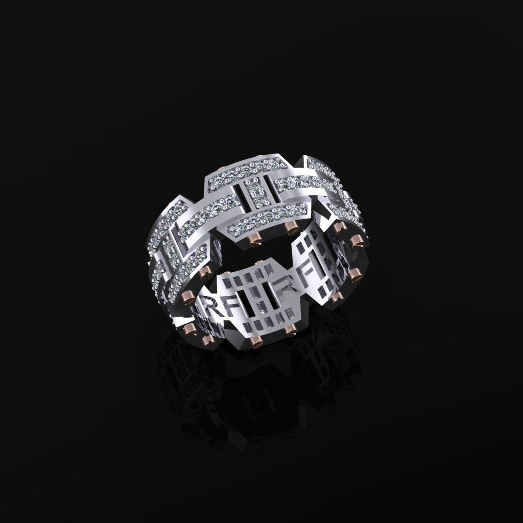 Man Ring 3D print model_3