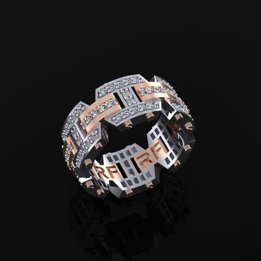 Man Ring 3D print model_1