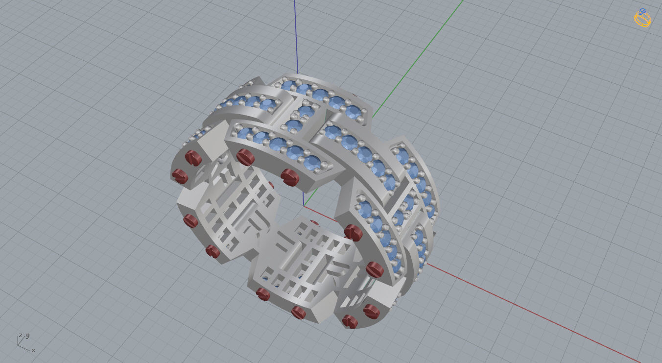Man Ring 3D print model_10