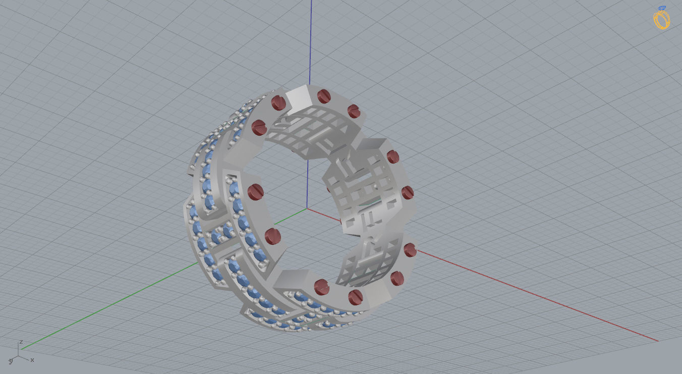 Man Ring 3D print model_13