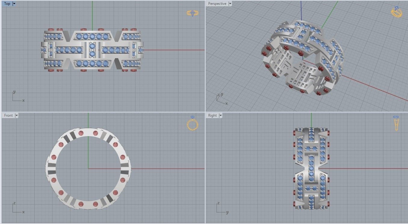 Man Ring 3D print model_6