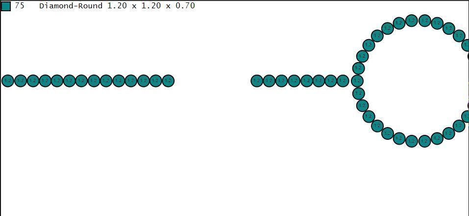 Direct casting gold bracelet  3D model_3