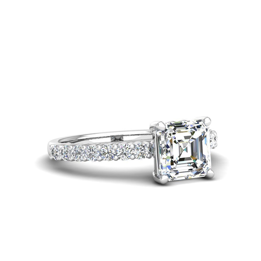 Engagement ring Alice ascher 3D print model_10