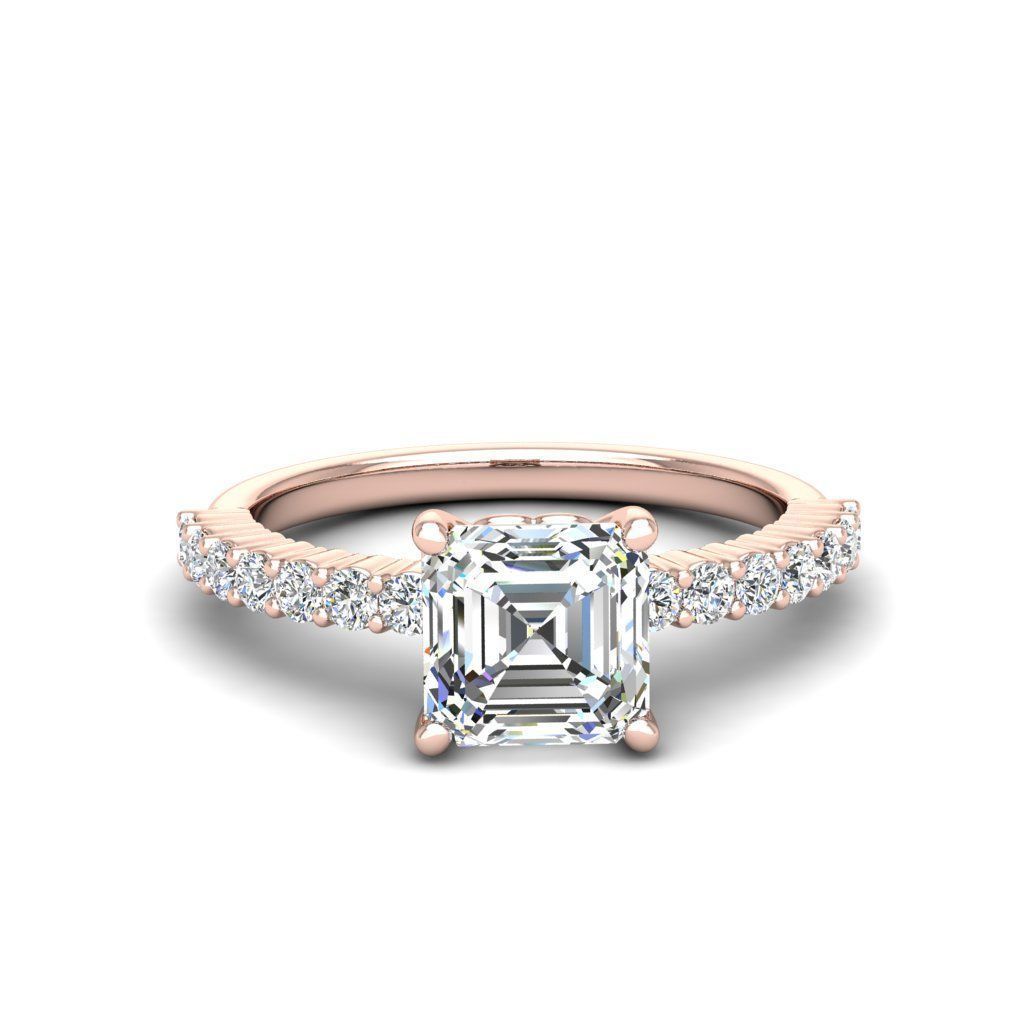 Engagement ring Alice ascher 3D print model_2