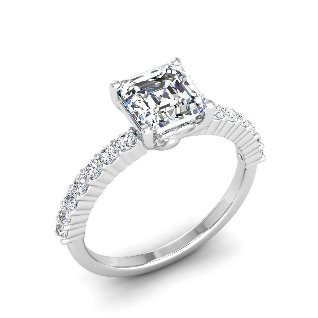 Engagement ring Alice ascher 3D print model_14