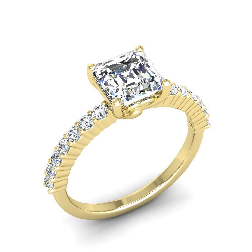 Engagement ring Alice ascher 3D print model_28