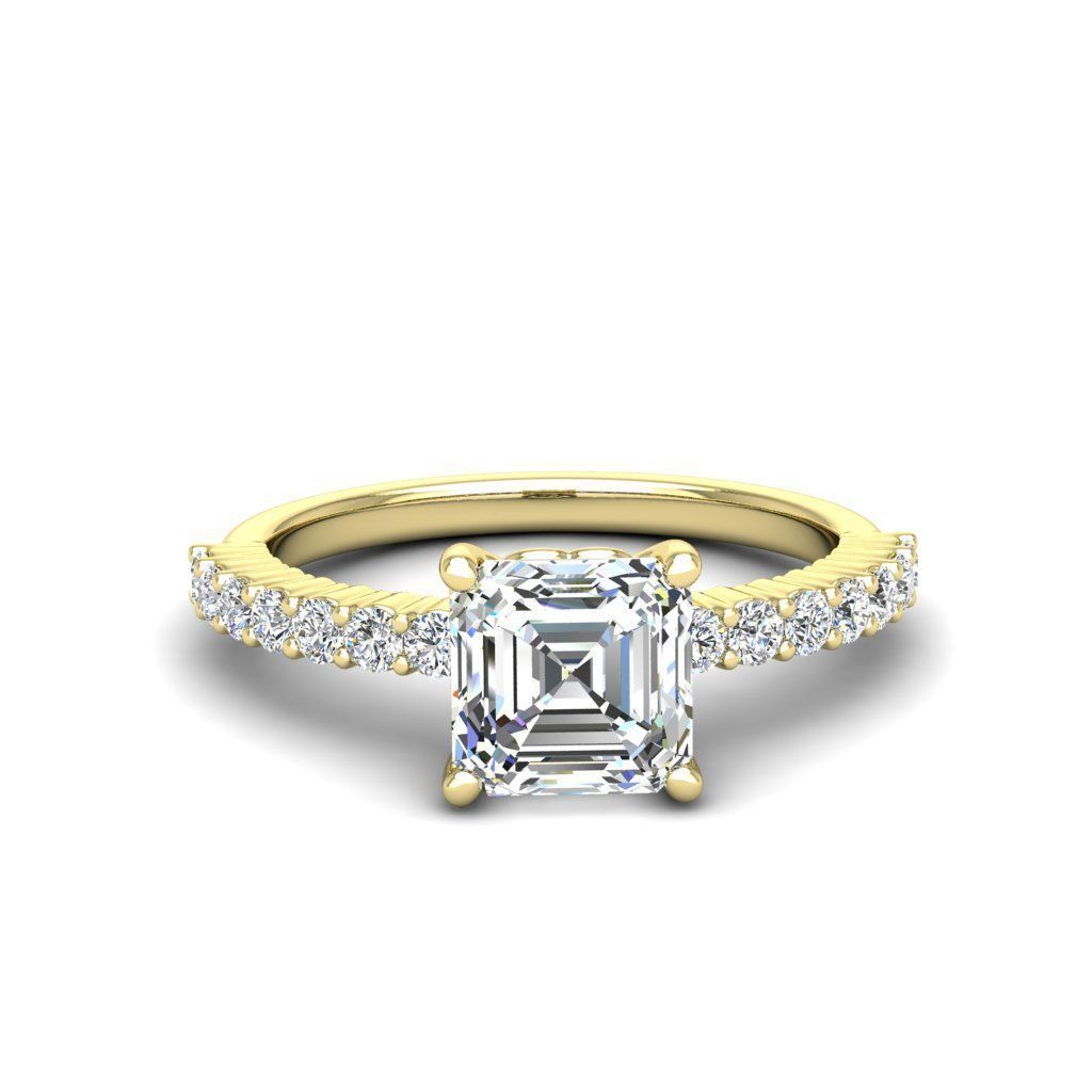 Engagement ring Alice ascher 3D print model_16