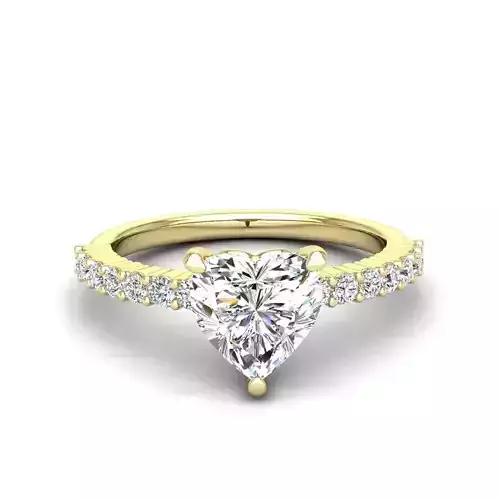 Engagement ring Alice heart  3D print model