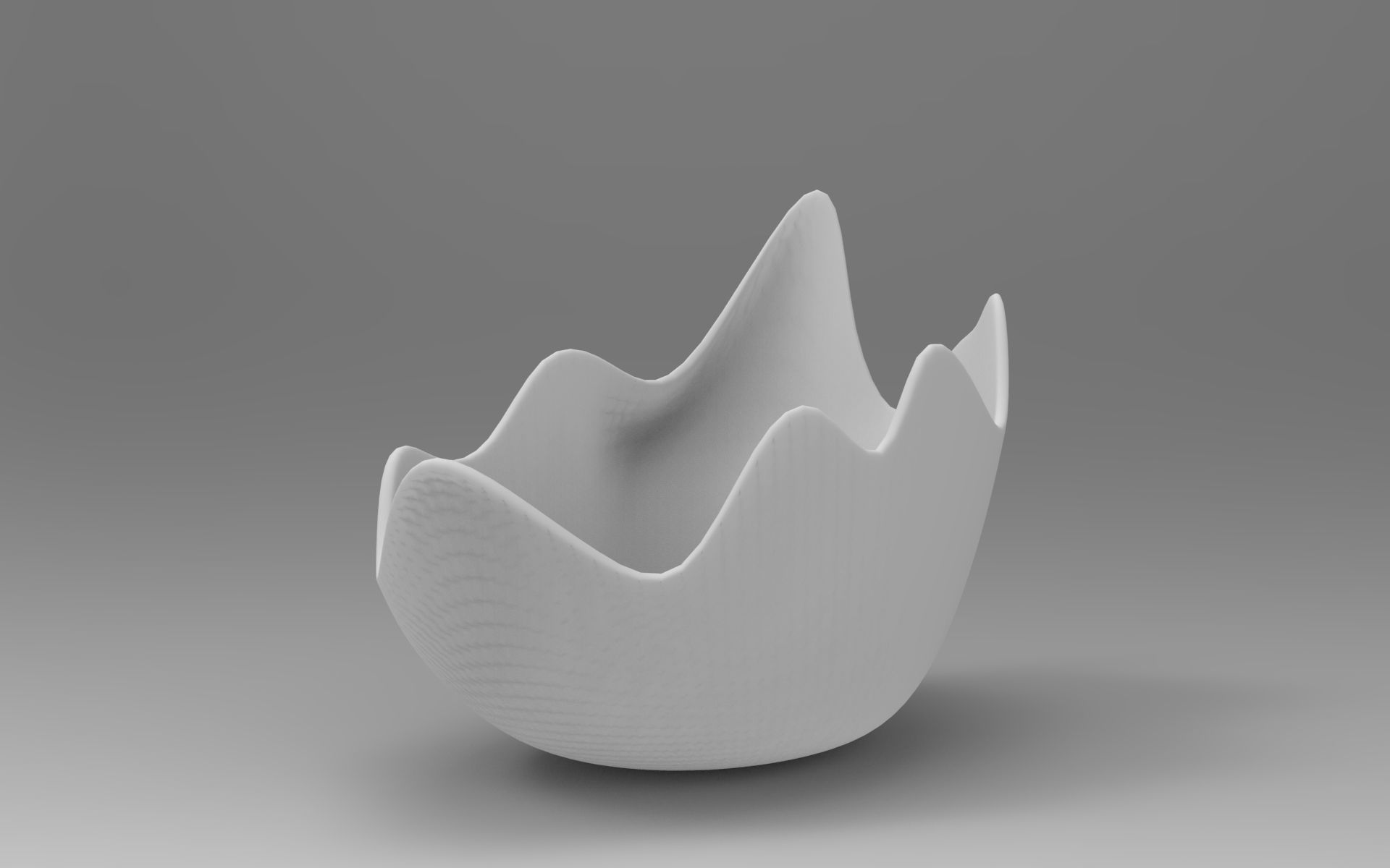 Crack Vase Low-poly 3D model_8