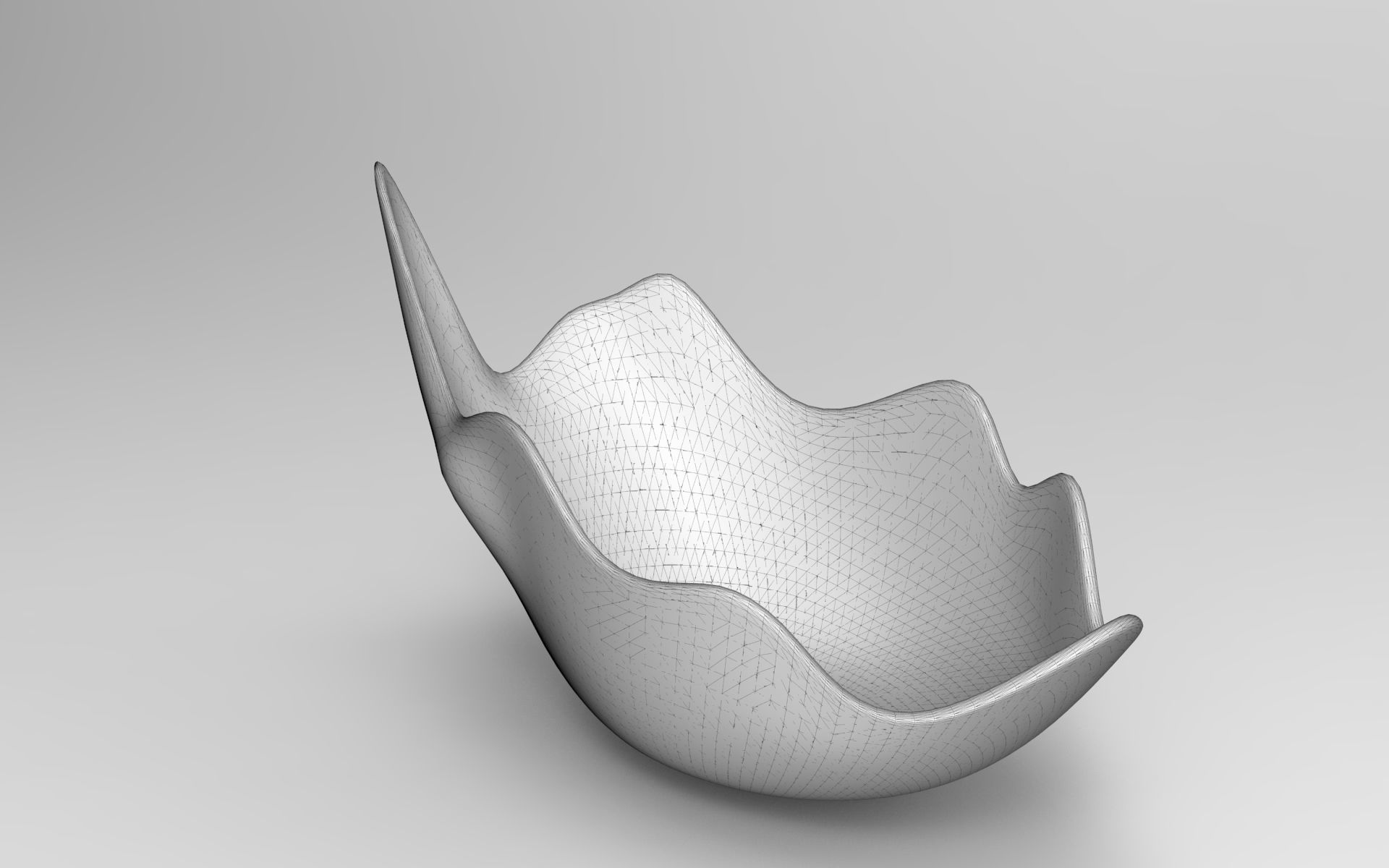 Crack Vase Low-poly 3D model_5