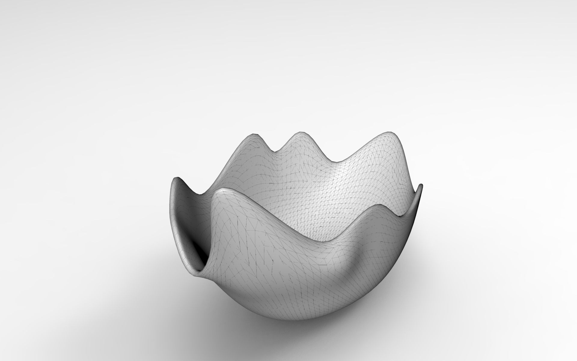 Crack Vase Low-poly 3D model_6