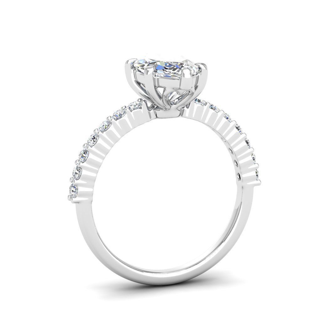 Engagement ring Alice marquise 3D print model_14