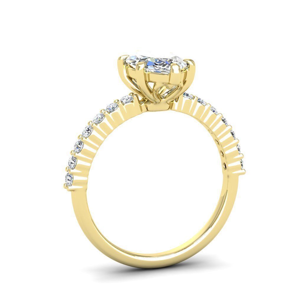 Engagement ring Alice marquise 3D print model_19