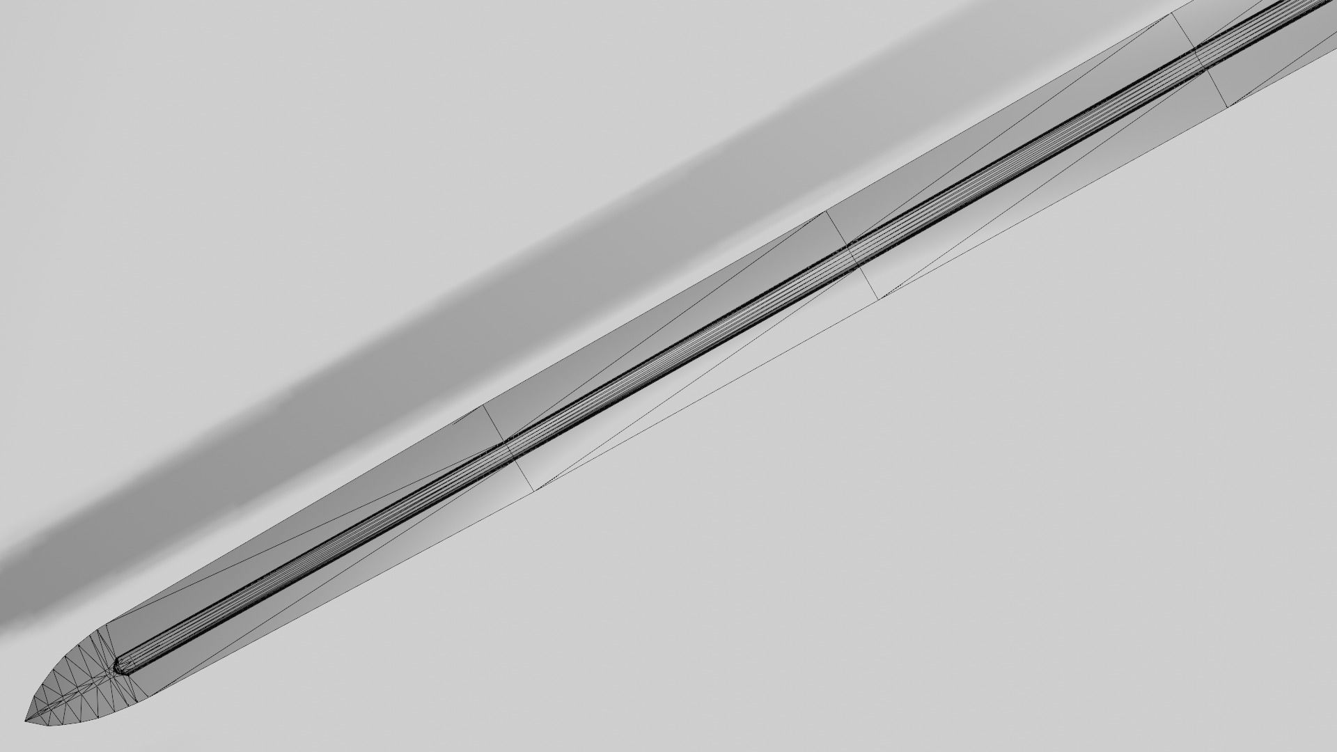 Caroling sword with Khora handle Low-poly 3D model_10