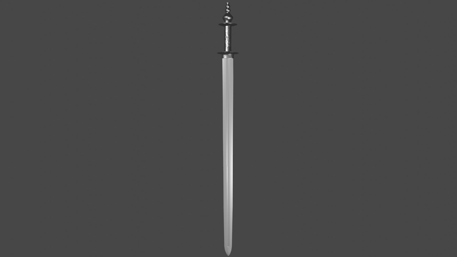 Caroling sword with Khora handle Low-poly 3D model_7