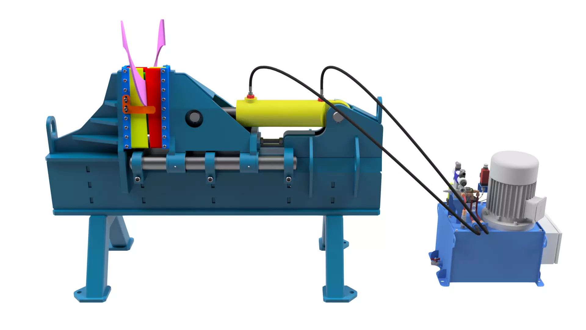 Screw Flight Forming Machine 3D model