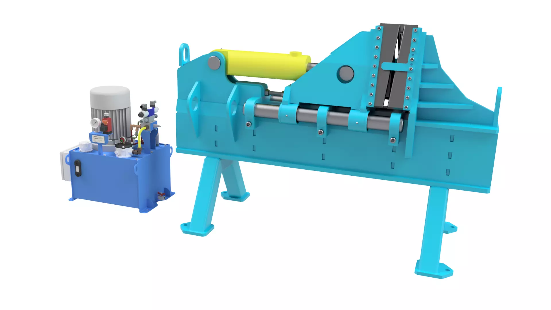 Auger flight forming machine 3D model