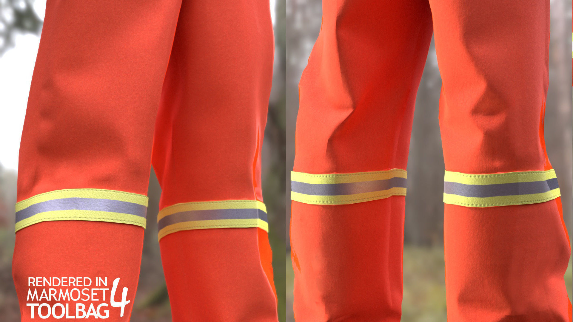 Female Miner Outfit Low-poly 3D model_11