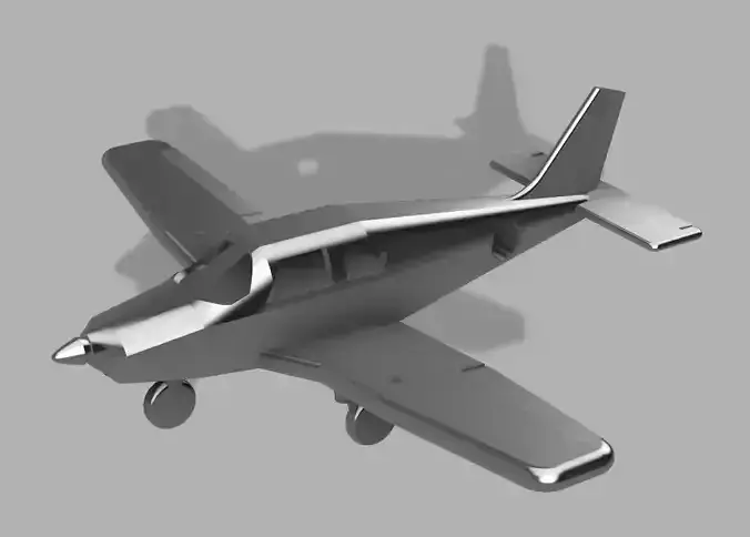 Piper ArcherII PA28-181  Keychain with flapup 3D print model