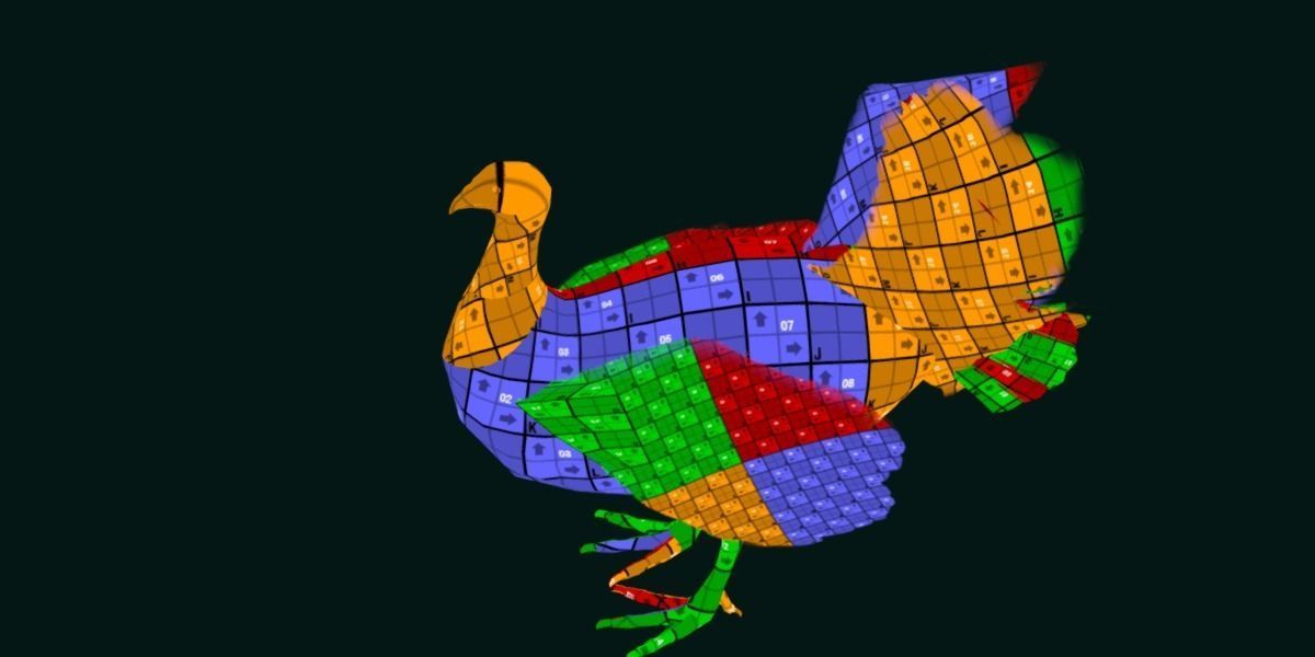 Australian brush turkey bird Low-poly 3D model_12