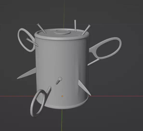 Nail bomb 3D model_0