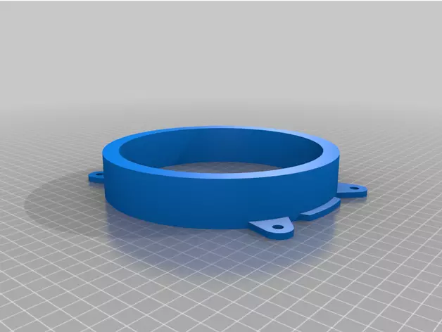 Volvo Speaker Adapter 120mm speakers  3D print model_0