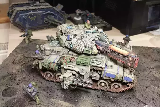 Pre- Supported Dominion Smoke Jaguar Frontline Battle Tank 3D print model