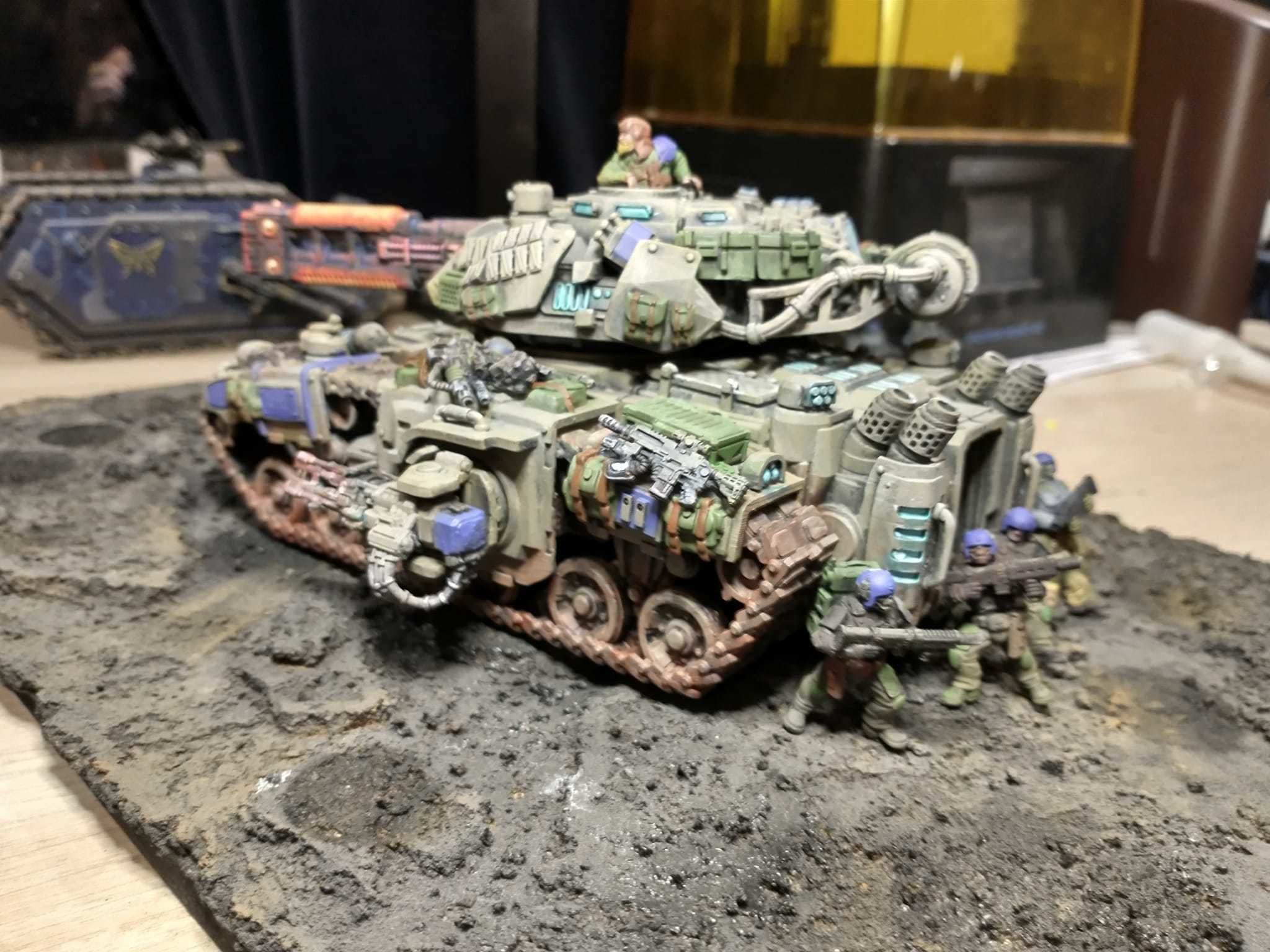 Pre- Supported Dominion Smoke Jaguar Frontline Battle Tank 3D print model_8