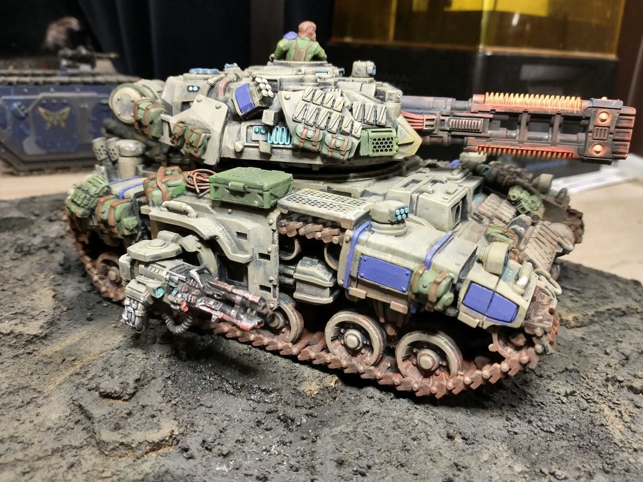 Pre- Supported Dominion Smoke Jaguar Frontline Battle Tank 3D print model_7