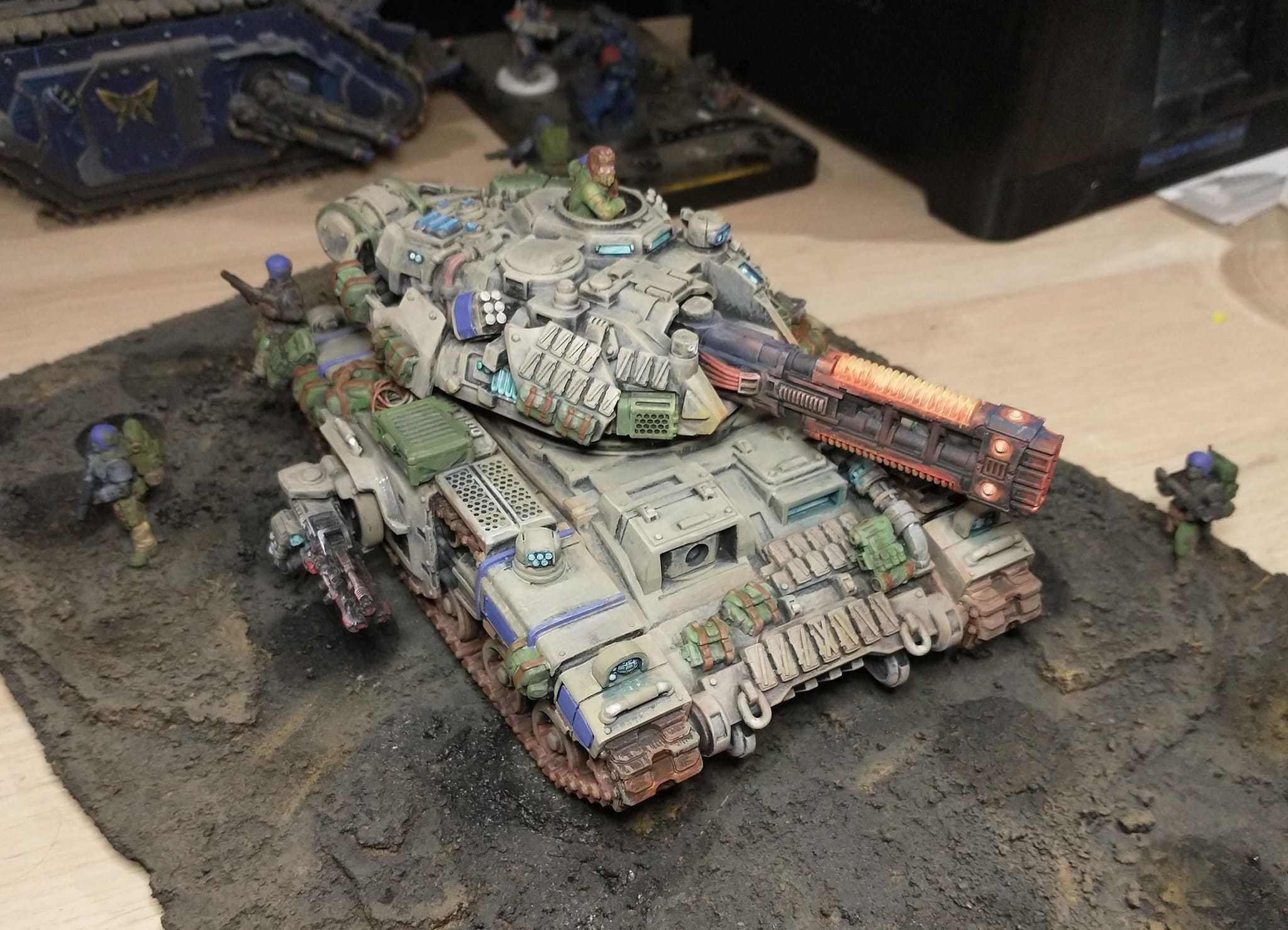 Pre- Supported Dominion Smoke Jaguar Frontline Battle Tank 3D print model_5