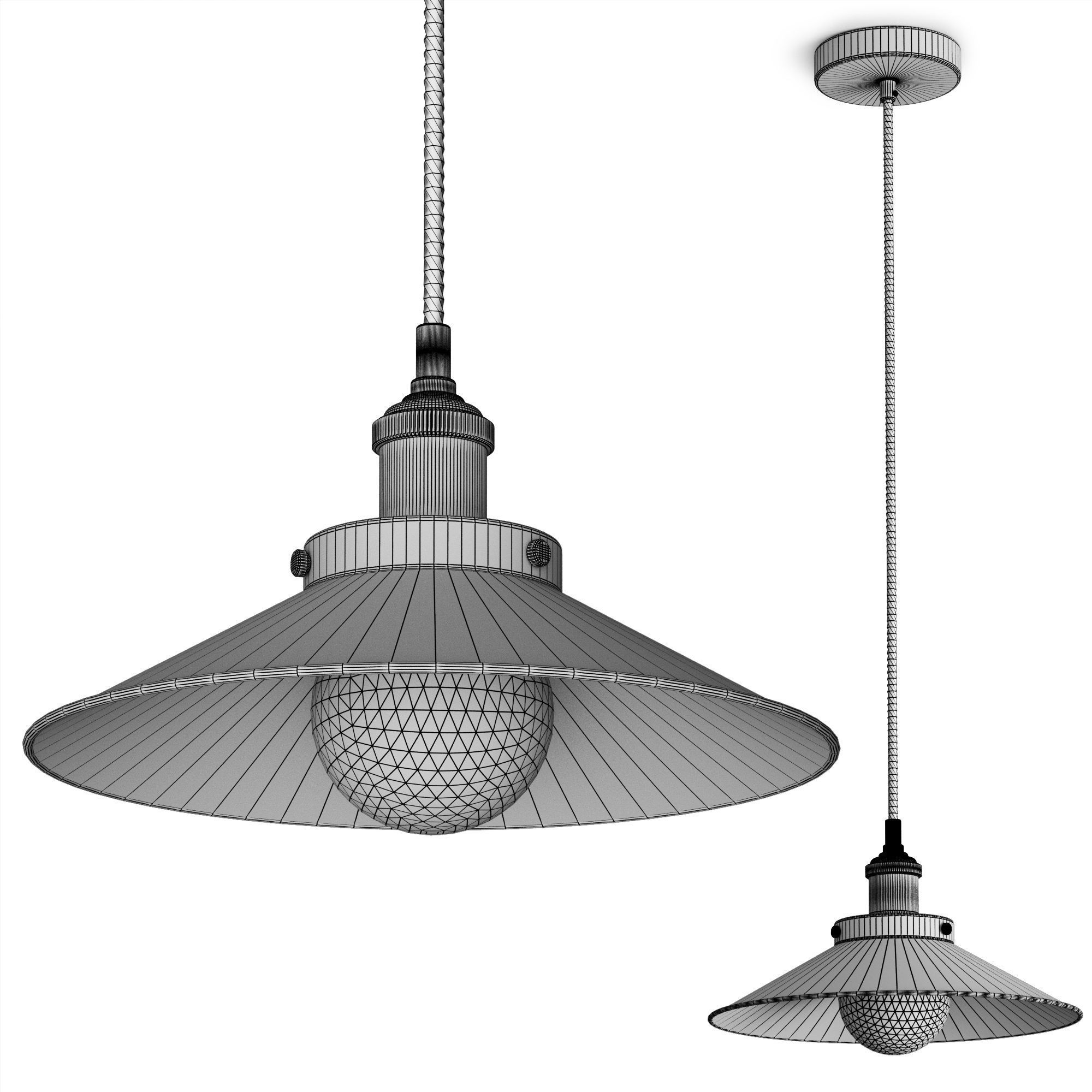 Pendant lamp Faro Barcelona MARLIN 3D model_6