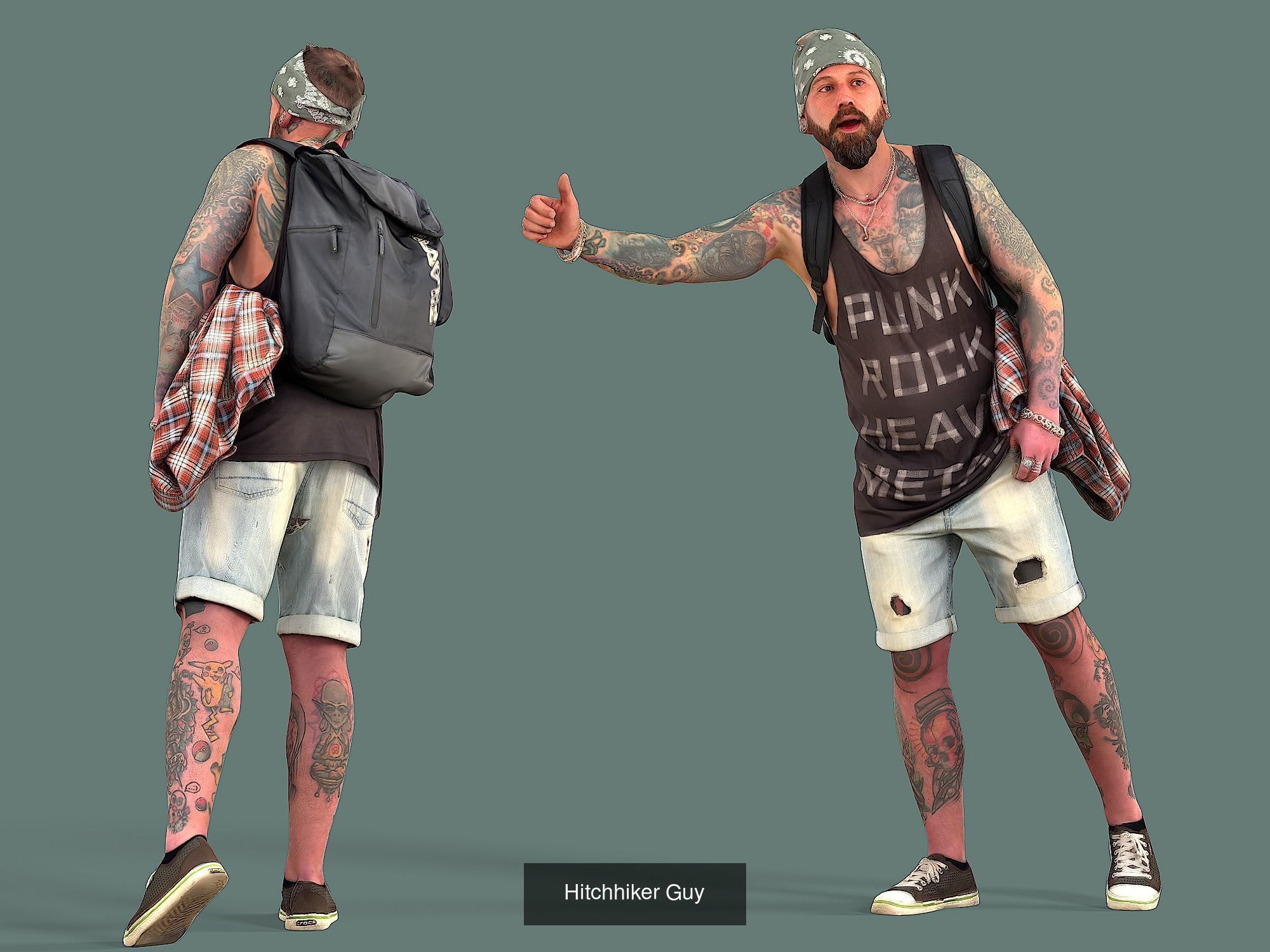 Photorealistic Casual Characters Black Friday Pack 3D Model Collection_6