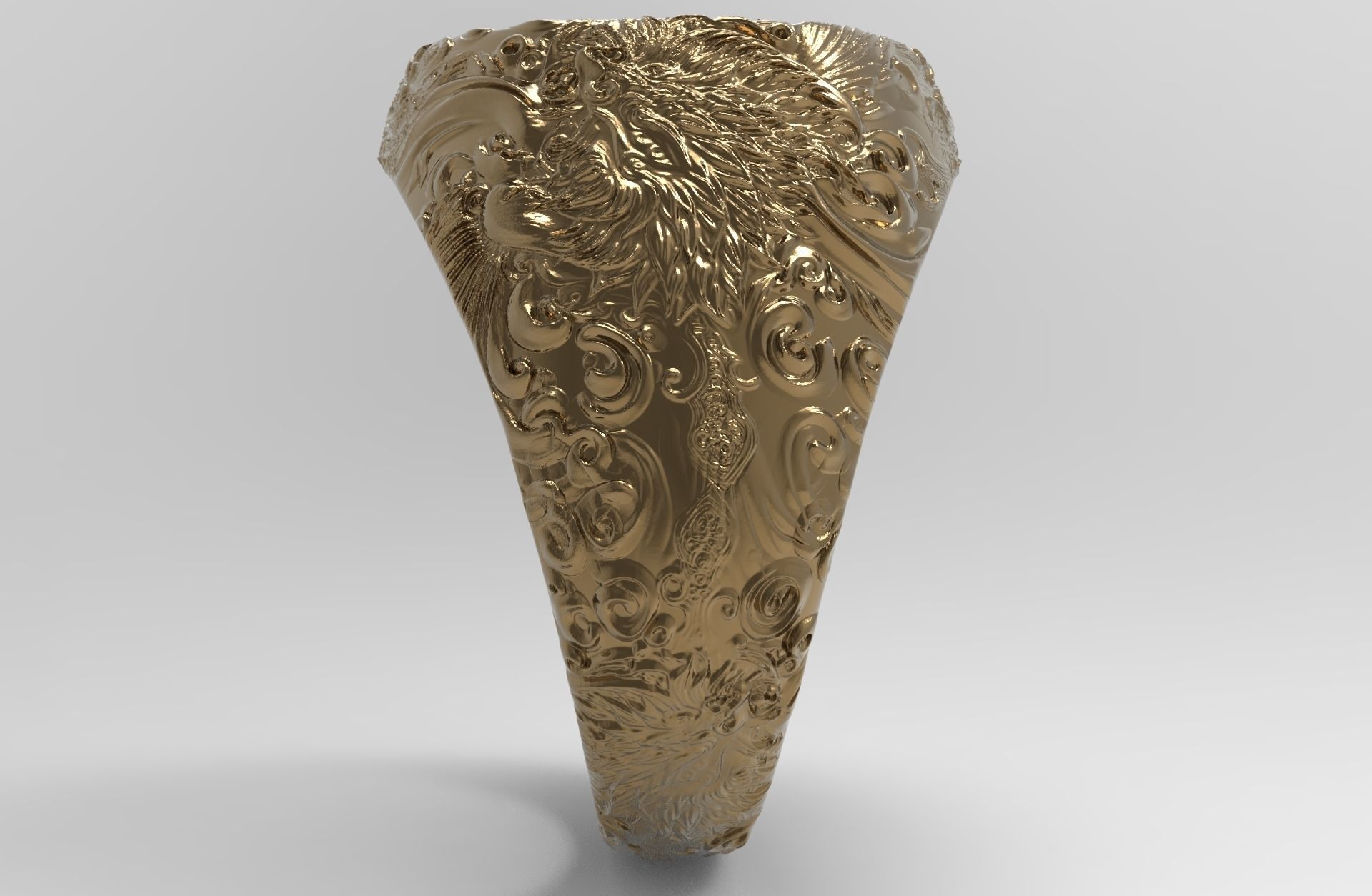 Signet Ring 3D print model_3