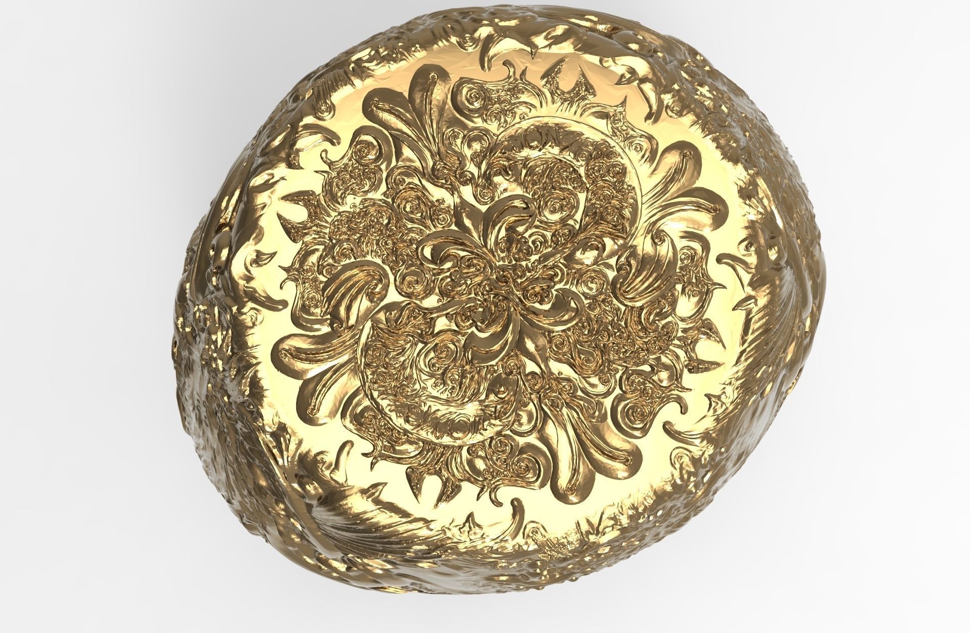 Signet Ring 3D print model_5