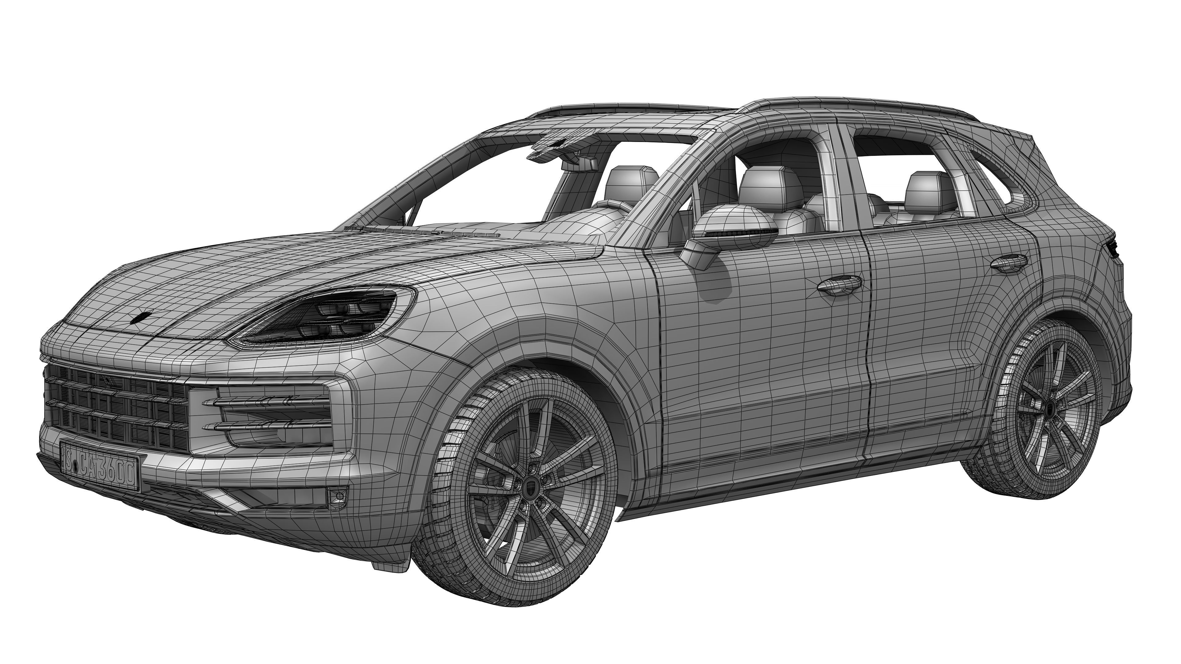 Porsche Cayenne 2024 3D model_19
