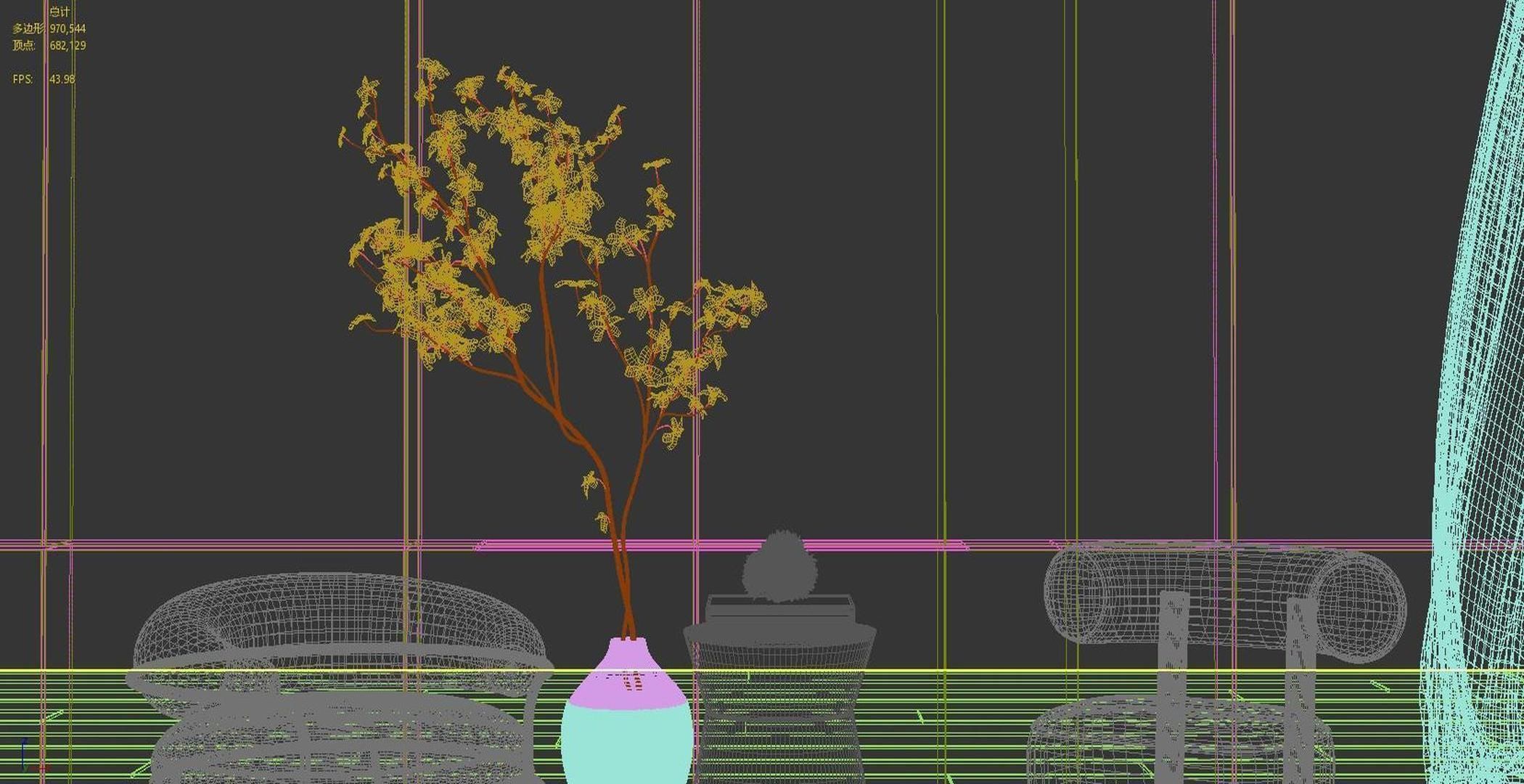 chair Modern single 3D model_6