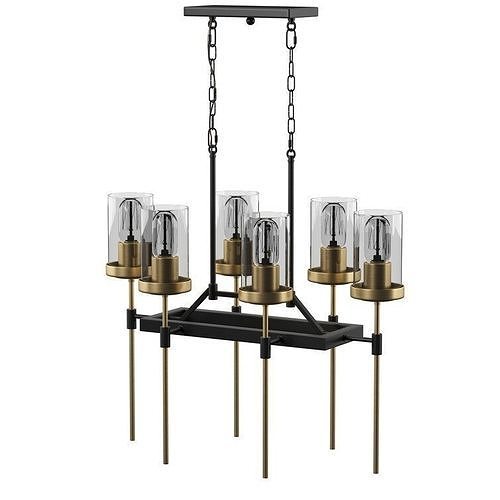 Antares Light Kitchen Island Linear Pendant Free 3D model