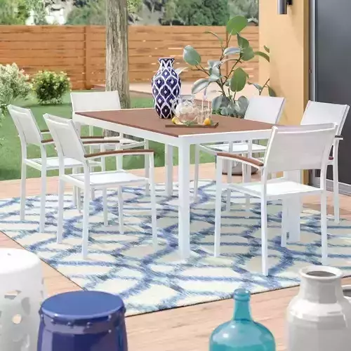 Aynura Rectangular Outdoor Dining Set