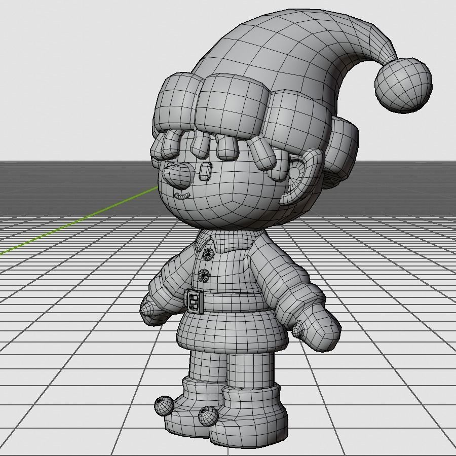 Elf Boy Low-poly 3D model_4