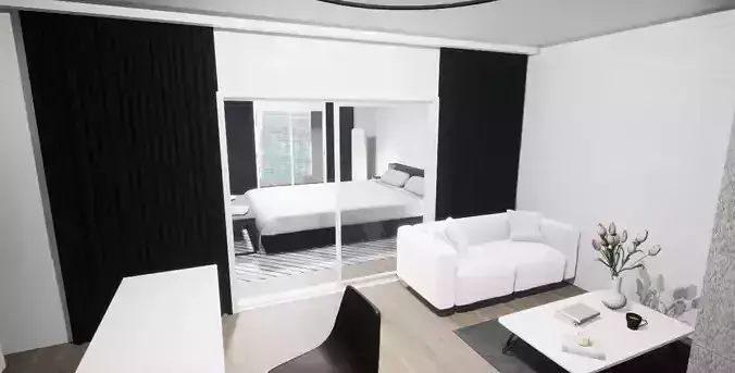 Modern Korea Style small aparment interior