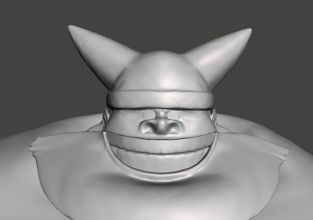 Brogy the Red Ogre 3D Model 3D print model_1