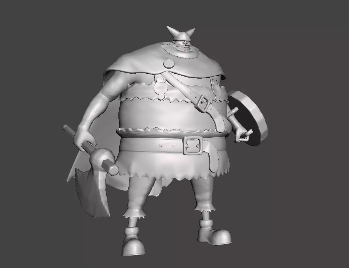 Brogy the Red Ogre 3D Model 3D print model_0
