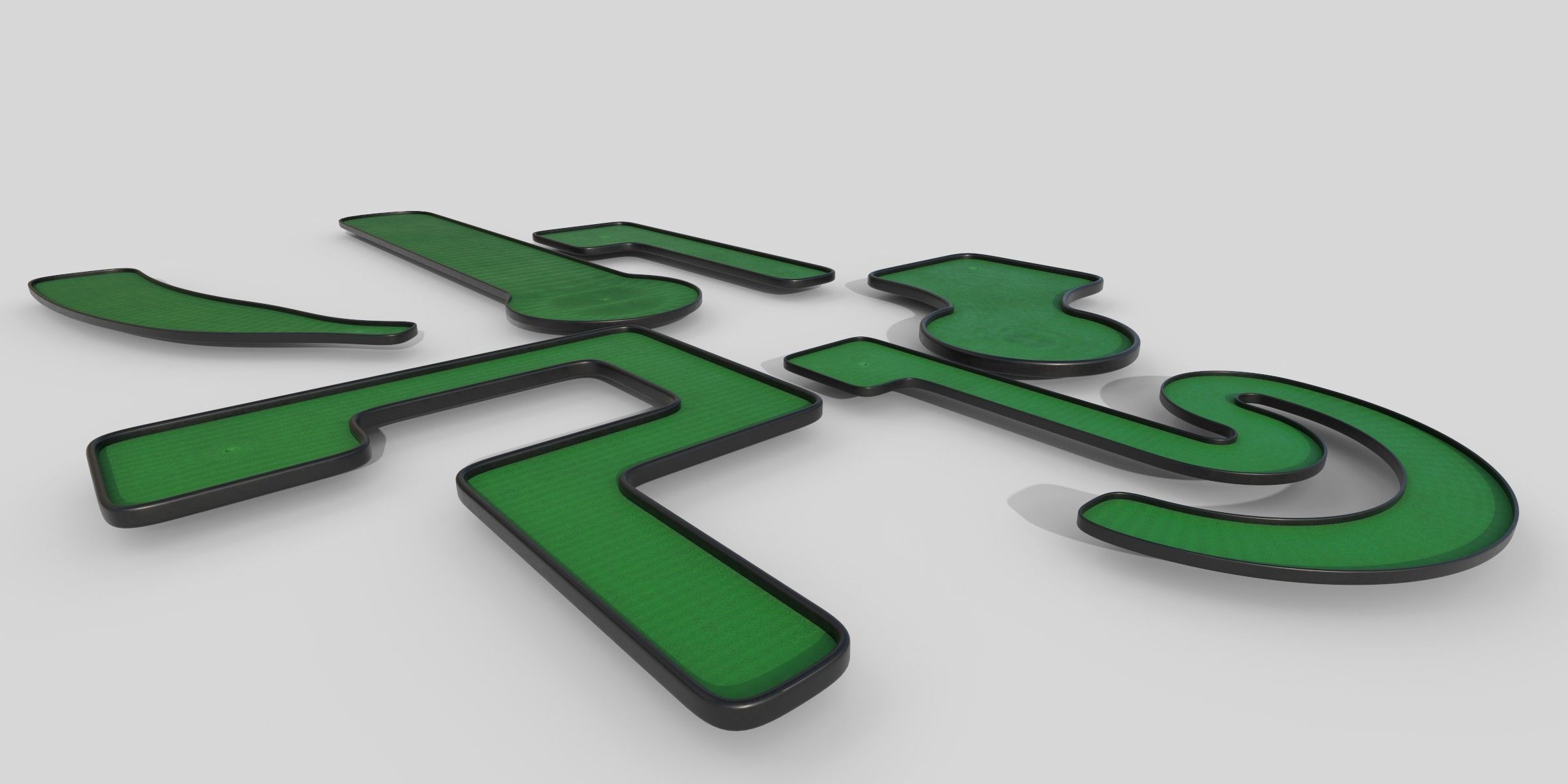 Miniature Golf Courses Collection 3D model_1