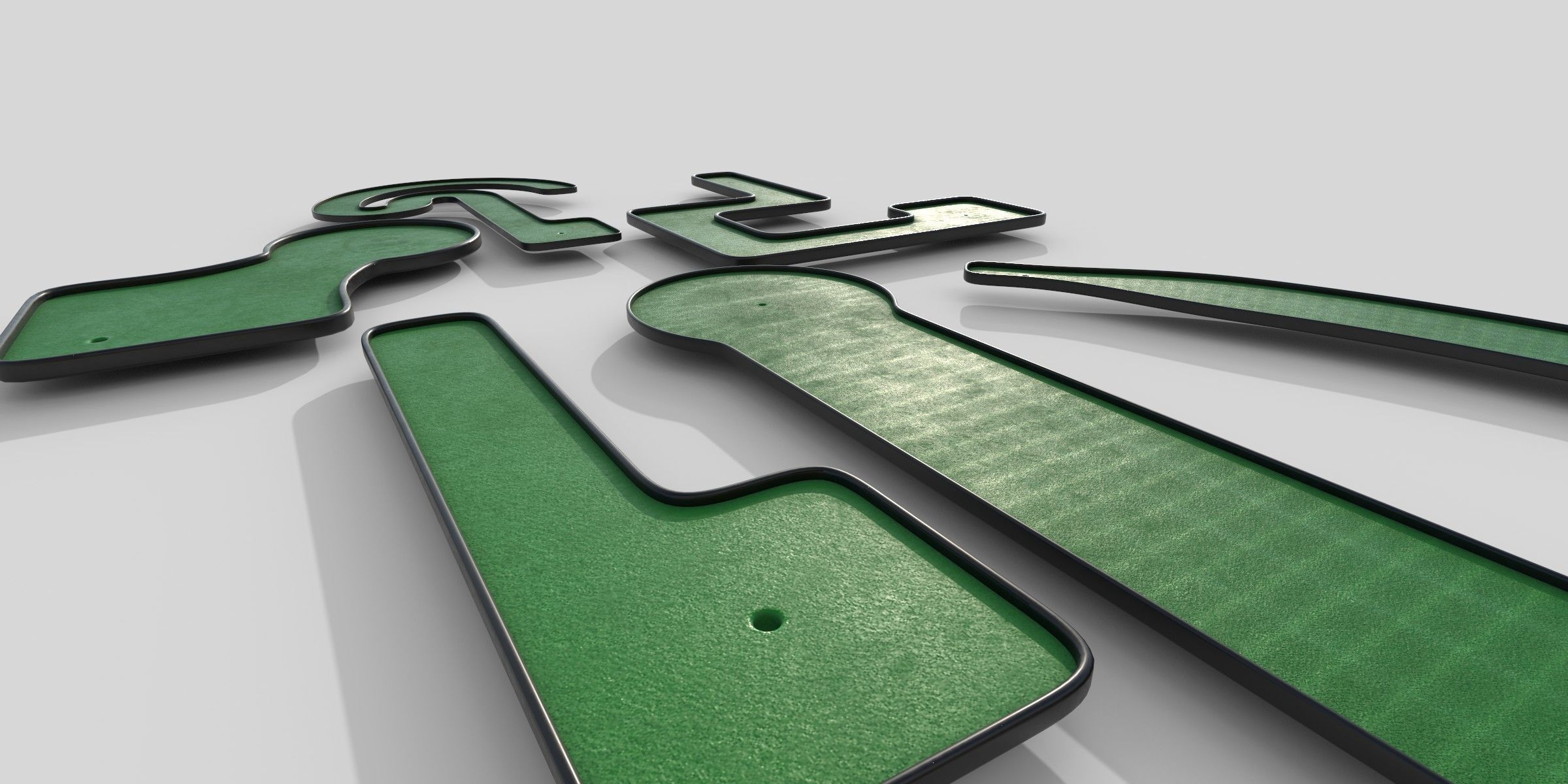 Miniature Golf Courses Collection 3D model_2