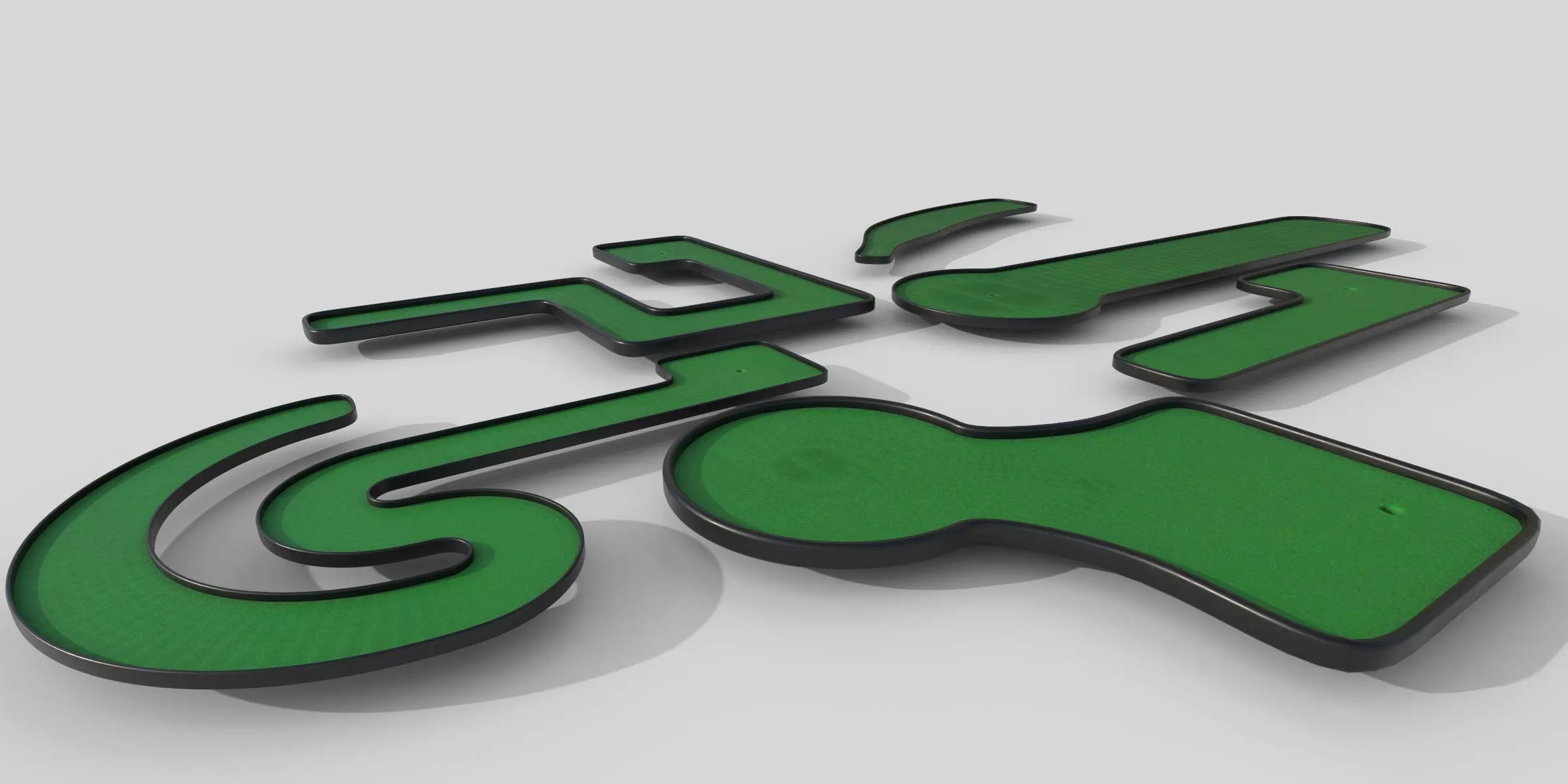 Miniature Golf Courses Collection 3D model_0