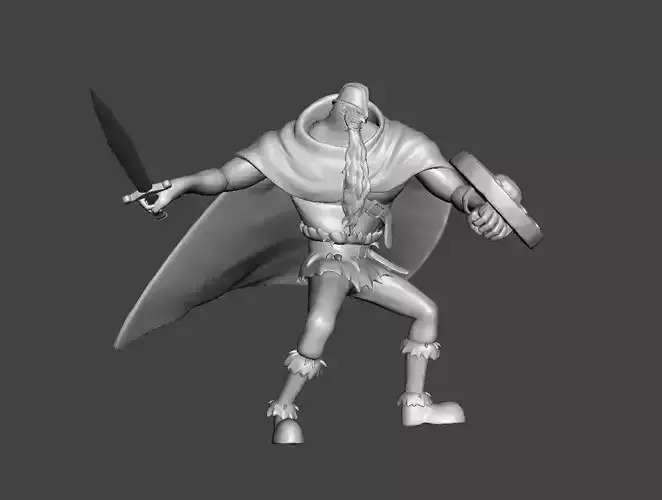 Dorry the Blue Ogre 3D Model